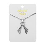 Naszyjnik - Serce Jezusa - Jezus Miłosierny - Merciful Heart