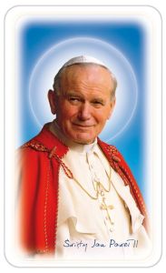 Obrazki święte z modlitwą do Świętego Jana Pawła II