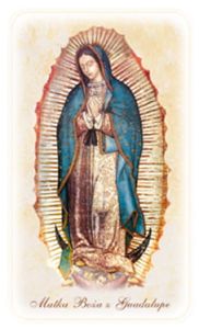 Obrazki święte z modlitwą do Matki Bożej z Guadalupe