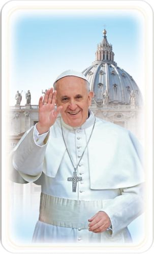 Obrazki religijne z modlitwą za Papieża Franciszka