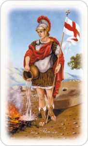 Obrazki Święte z modlitwą do Świętego Floriana