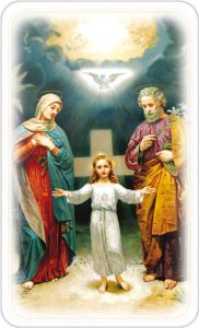 Obrazki Święte z modlitwą do Świętej Rodziny