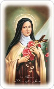 Obrazki święte z modlitwą do Świętej Teresy do Dzieciątka Jezus