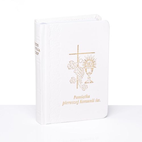 Modlitewnik Książeczka Komunijna - JMJ - biała