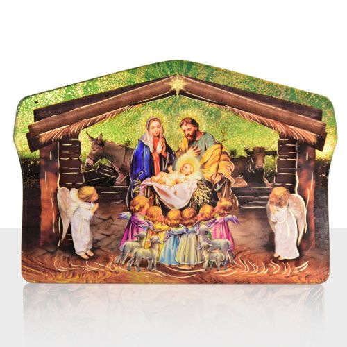 Szopka Bożonarodzeniowa - Święta Rodzina - Aniołki