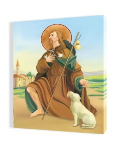 Obraz religijny na płótnie Święty Roch - patron chroniący od zarazy