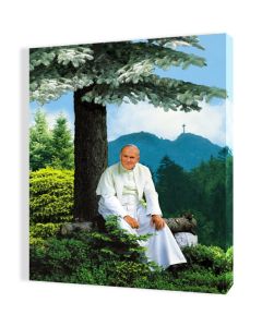 Obraz religijny na płótnie Święty Jan Paweł II pod Giewontem