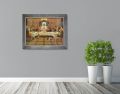 Obraz religijny na płótnie Ostatnia Wieczerza w srebrnej ramie
