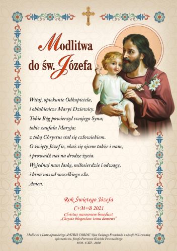 Modlitwa do Świętego Józefa - 25 sztuk