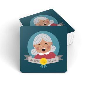 Zestaw podkładek pod kubek dla Babci - 4 szt.