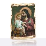 Obrazek drewniany z modlitwą do Świętego Józefa