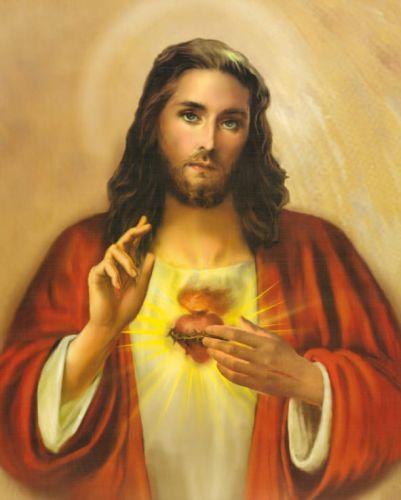 Plakat religijny Serce Jezusa Chrystusa