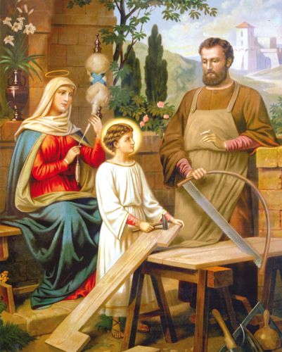 Plakat religijny Święta Rodzina