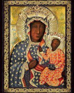 Plakat religijny Matka Boża Częstochowska w sukni milenijnej