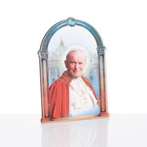 Obrazki religijne Święty Jan Paweł II - z podstawką - 5 szt.