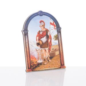 Obrazki religijne Święty Florian - z podstawką - 5 szt.