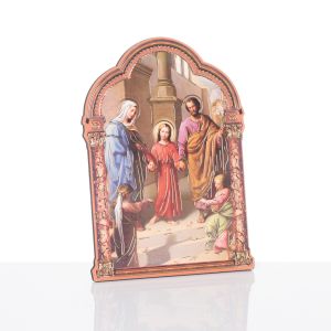 Obrazki religijne Święta Rodzina - z podstawką - 5 szt.