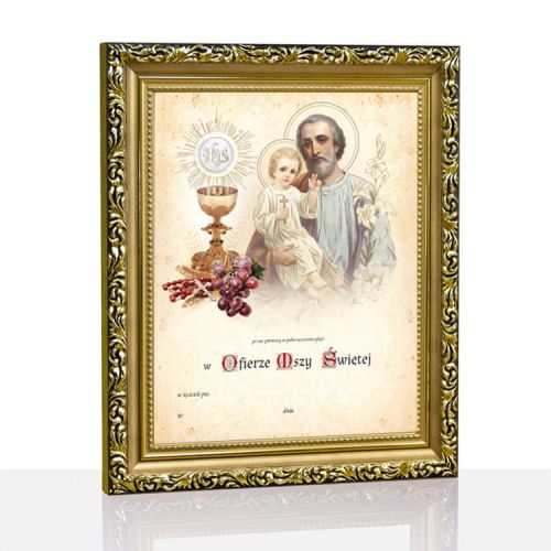 Pamiątka Pierwszej Komunii Świętej - Święty Józef