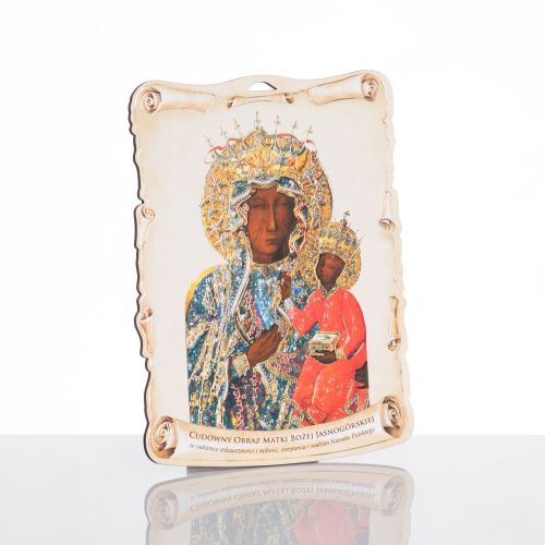 Obrazek religijny Matka Boża Częstochowska w sukience wdzięczności