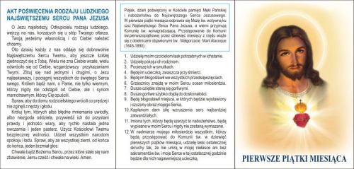 Kontrolka Pierwsze Piątki Miesiąca - 25 szt.