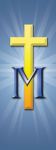 Baner religijny - symbole maryjne 75x200 cm