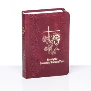 Modlitewnik Książeczka Komunijna - JMJ - bordowa