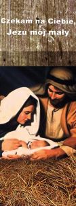 Baner na Boże Narodzenie, "Czekam na Ciebie Jezu mój mały" 75x200 cm