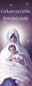 Baner na Boże Narodzenie, "Czekam na Ciebie Jezu mój mały" 75x200 cm