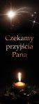 Baner na Boże Narodzenie "Czekamy przyjścia Pana" 75x200cm