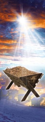 Baner religijny na Boże Narodzenie 75x200 cm