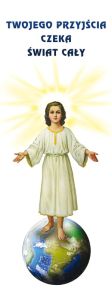 Baner na Boże Narodzenie "Twojego przyjścia czeka świat cały" 75x200cm