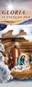 Baner na Boże Narodzenie, "Gloria in Excelsis Deo" 75x200 cm