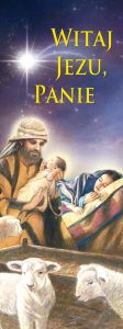 Baner na Boże Narodzenie "Witaj Jezu, Panie" 75x200 cm