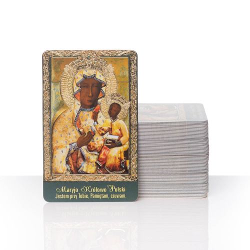 Obrazki Święte "modlitwa w drodze" Matka Boża Częstochowska