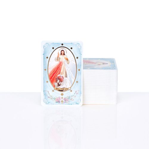 Obrazki Święte "modlitwa w drodze" Jezu Ufam Tobie, Papież JP II