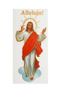 Naklejki na świece, Jezus Alleluja - 25 szt.