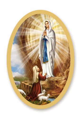 Naklejki na świece  Matka Boża z Lourdes - 25 arkuszy