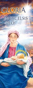Baner na Boże Narodzenie, "Gloria in Excelsis Deo" 75x200 cm