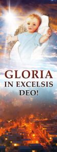 Baner na Boże Narodzenie, "Gloria in Excelsis Deo" 75x200 cm