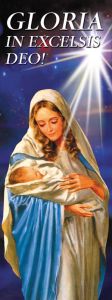 Baner na Boże Narodzenie, "Gloria in Excelsis Deo" 75x200 cm