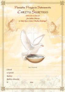 Pamiątka Chrztu Świętego