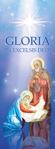 Baner na Boże Narodzenie, "Gloria in Excelsis Deo" 75x200 cm