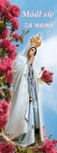 Baner religijny Matka Boża Fatimska 75x200 cm