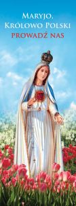 Baner religijny Matka Boża Fatimska 75x200 cm