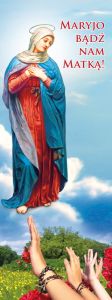 Baner religijny Matka Boża "Maryjo, bądź nam matką" 75x200 cm