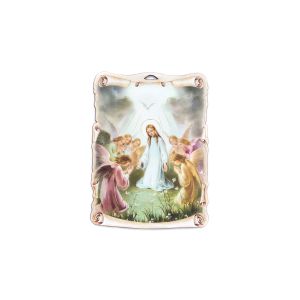 Obrazek religijny do zawieszenia Maryja, Aniołowie