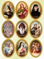 Naklejki religijne Święta Rita, Święty Antoni, Święty Józef, Święta Teresa - 25 arkuszy