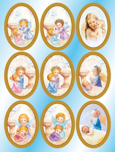 Naklejki religijne Anioł Stróż - 25 arkuszy