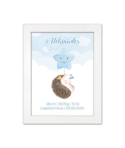 Metryczka dla dziecka z personalizacją