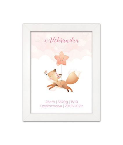 Metryczka dla dziecka z personalizacją